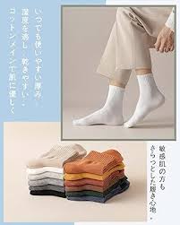テリシラ メンズスポーツソックス 吸汗防臭 綿素材