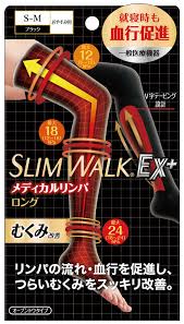 スリムウォーク 着圧リンパソックス ロング ブラック