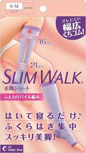 スリムウォーク 着圧美脚ショートソックス S-M