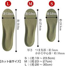衝撃吸収低反発インソール