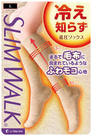 スリムウォーク 冷え知らず着圧ソックス L