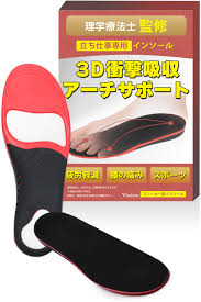 疲れないインソール 3D衝撃吸収