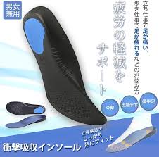 スニーカー用衝撃吸収インソール (扁平足・アーチサポート)